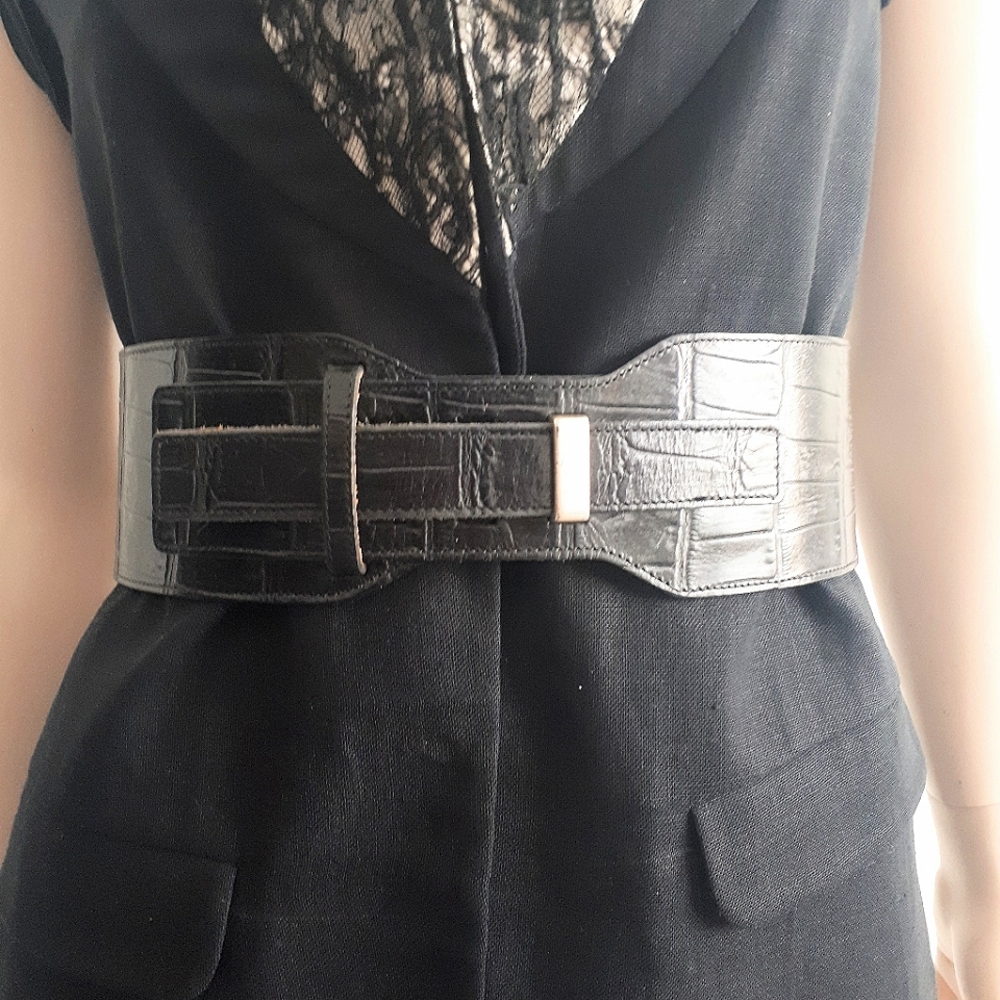 JOSEF | Embossed Leather Belt
